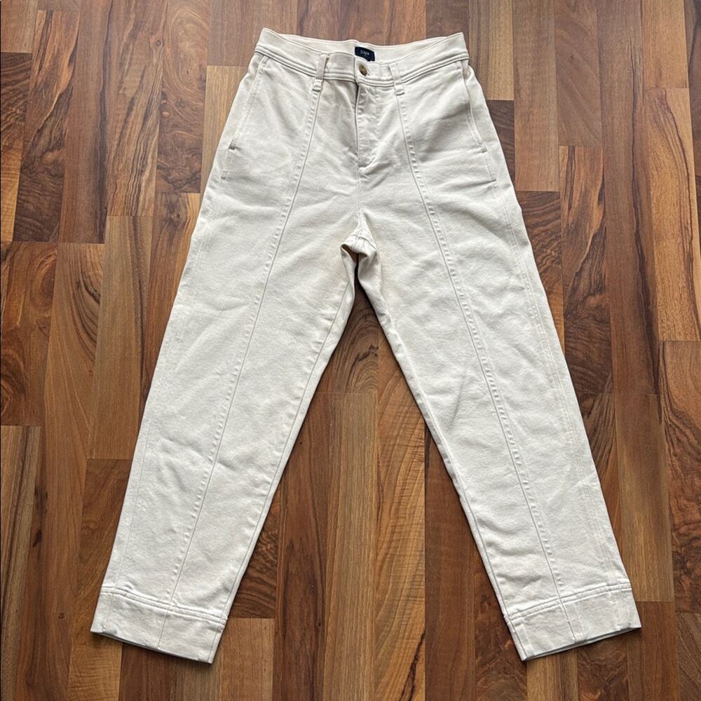 J. Crew Woman’s Size 26 Cream Tapered Chinos